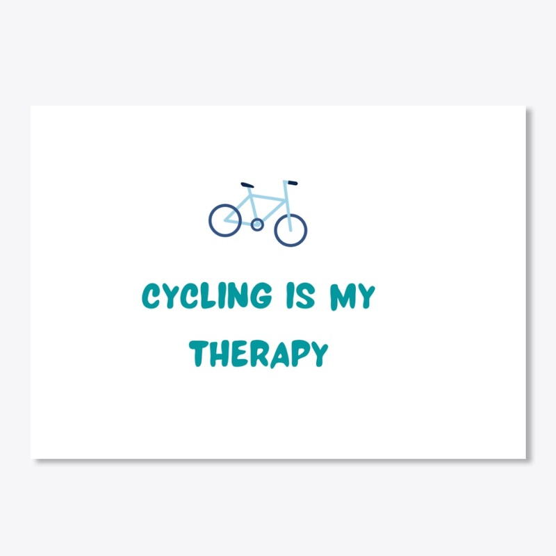 cycling is my therapy t-shirts 