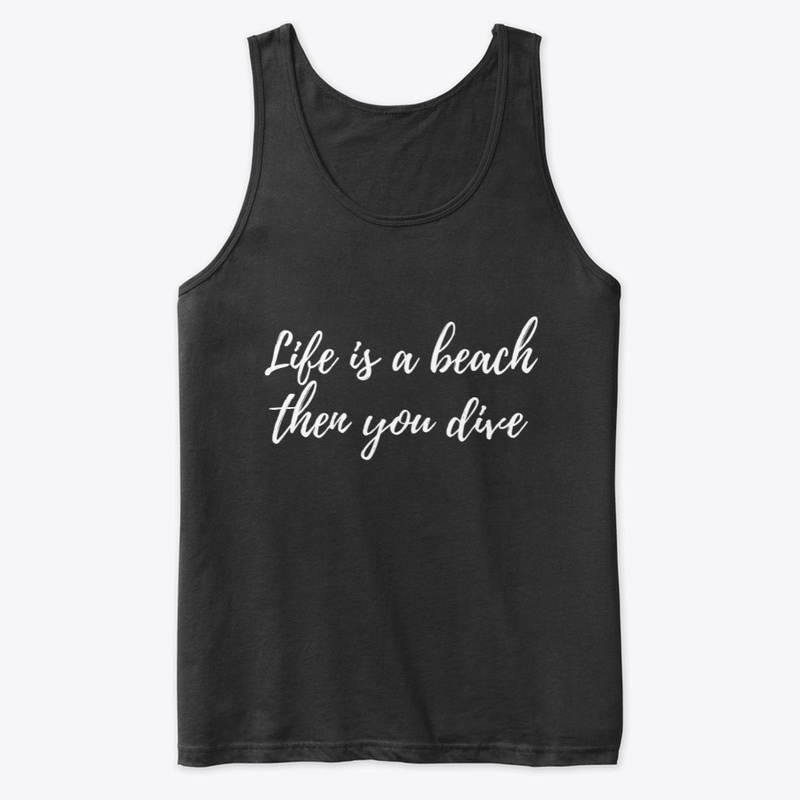 Life is a beach, black