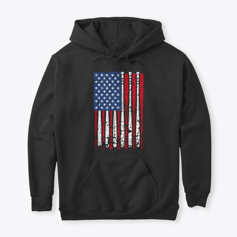 Vintage American Flag Baseball Gift