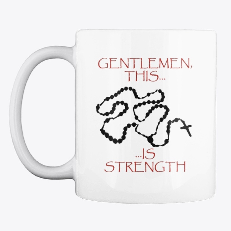 Rosary is strength - white