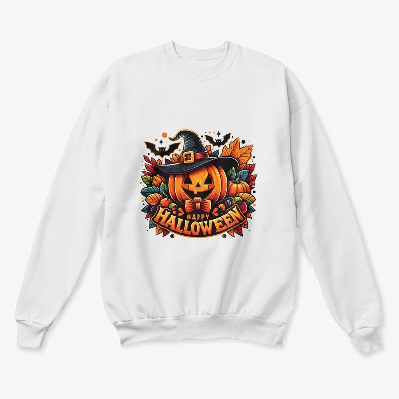 Halloween Pumpkin and Flowers T-Shirt