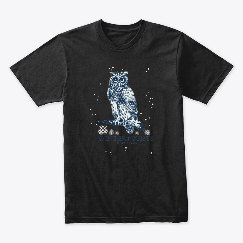 WINTER NIGHTS SNOWY OWL