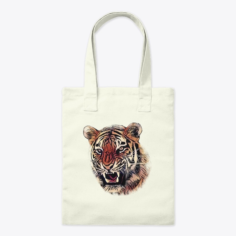 Fierce Cartoon Tiger Cat