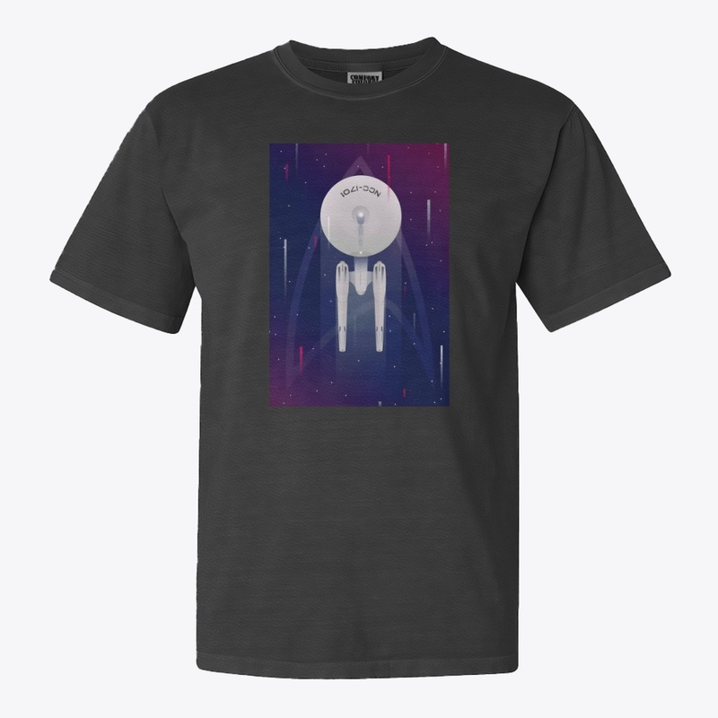 TREK FAN ART ENTERPRISE 1701 T-SHIRT