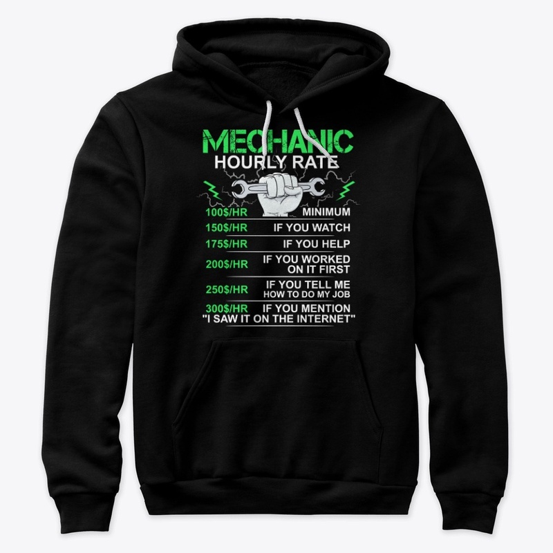 Funny Mechanic Gift, Hourly Rate