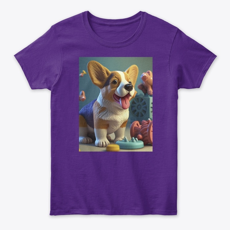 Toy dog with toys