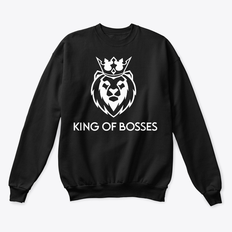 King of Bosses KR7 White Lion Head Print