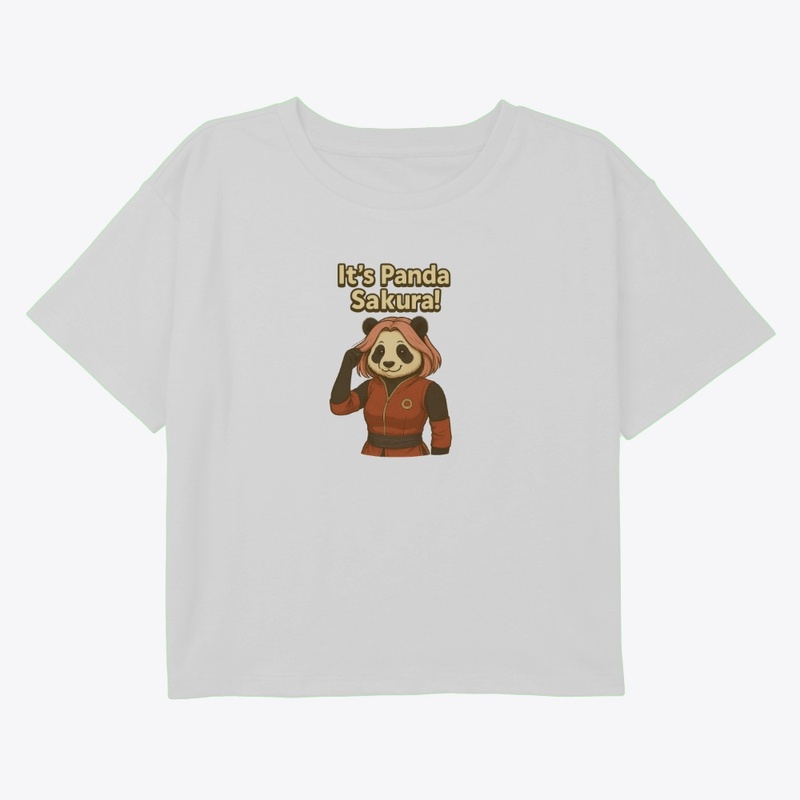Sakura Panda Tee – Anime Fusion Style