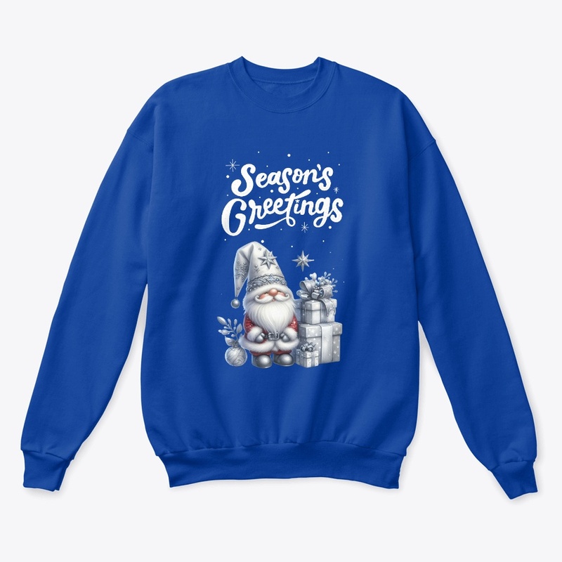 Silver Gnome Santa