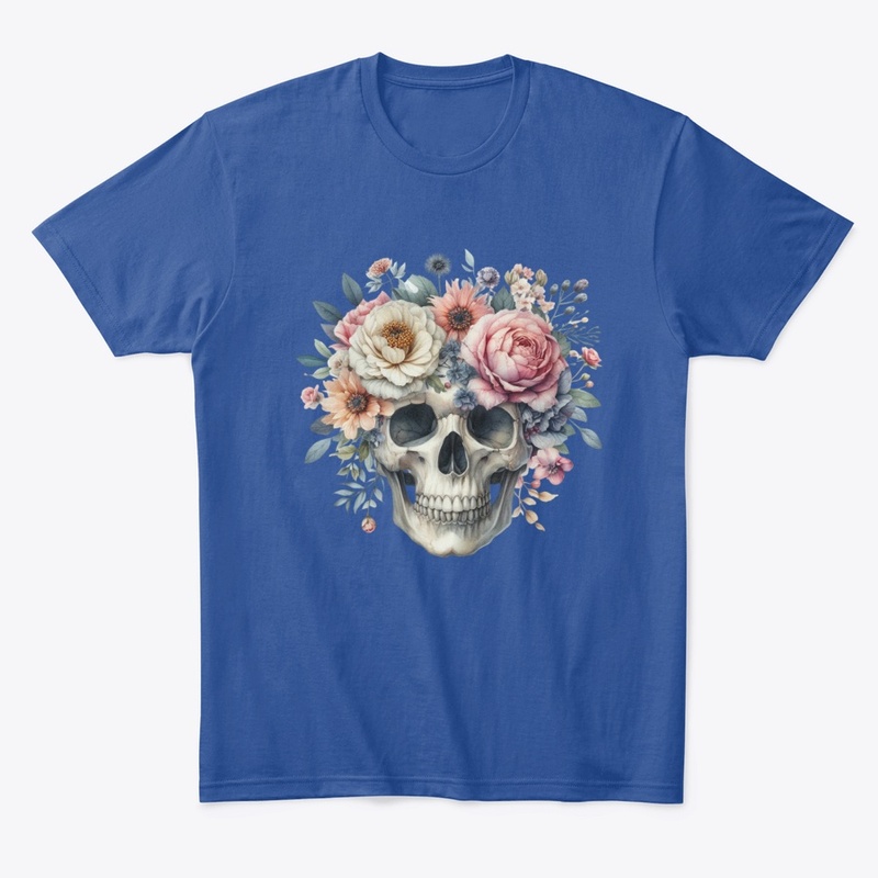 Peonies Skull