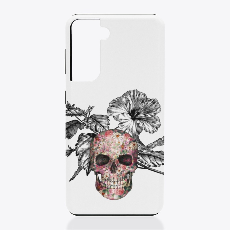 floral skull