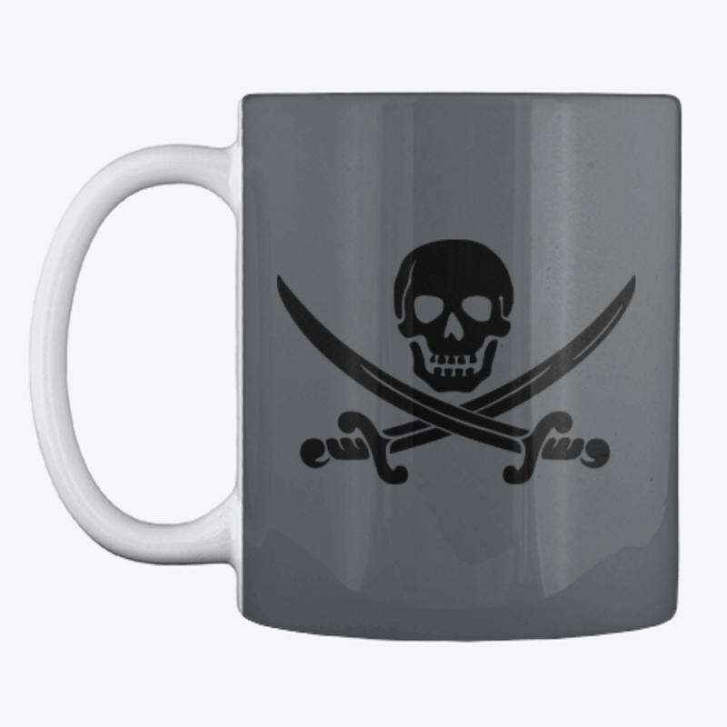 Skull pirate and sword design
