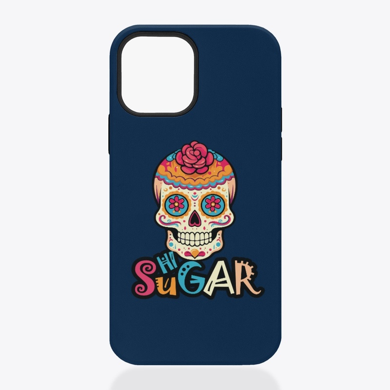 sugar skull festival with flowers