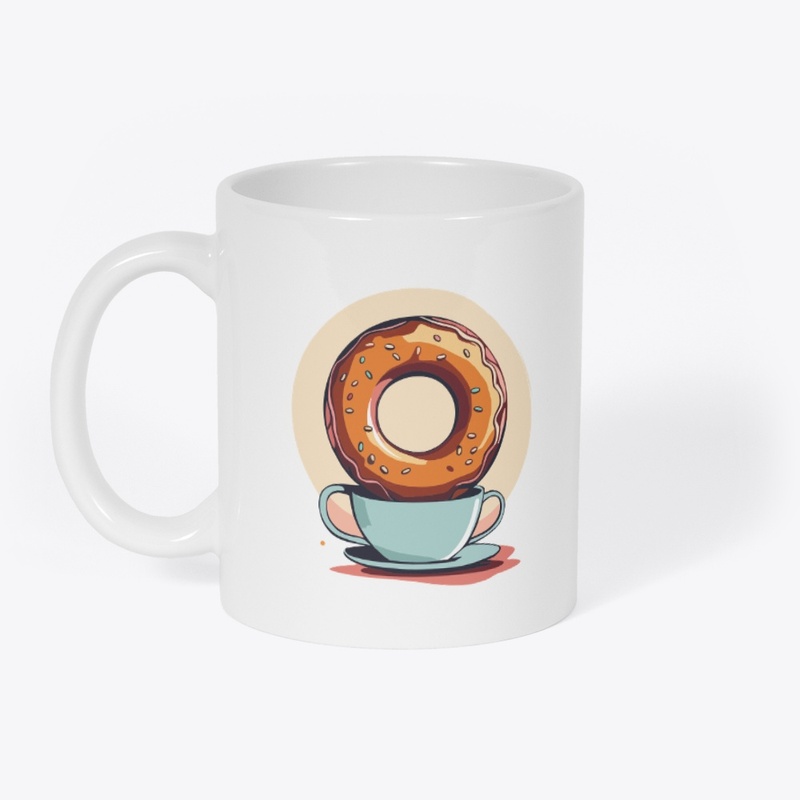 illustration donut print 