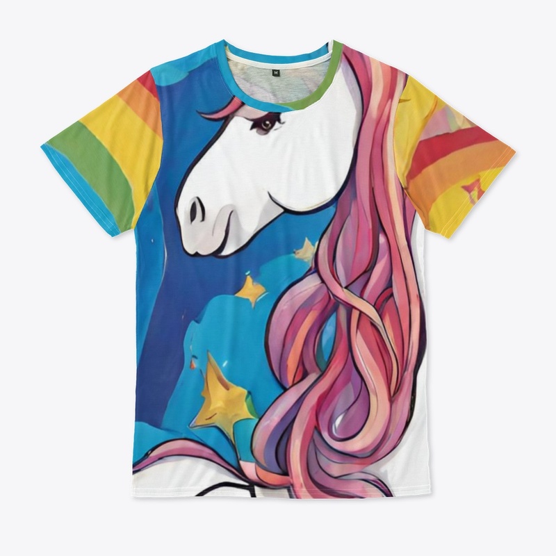 Unicorn Serenade Beneath the Rainbow