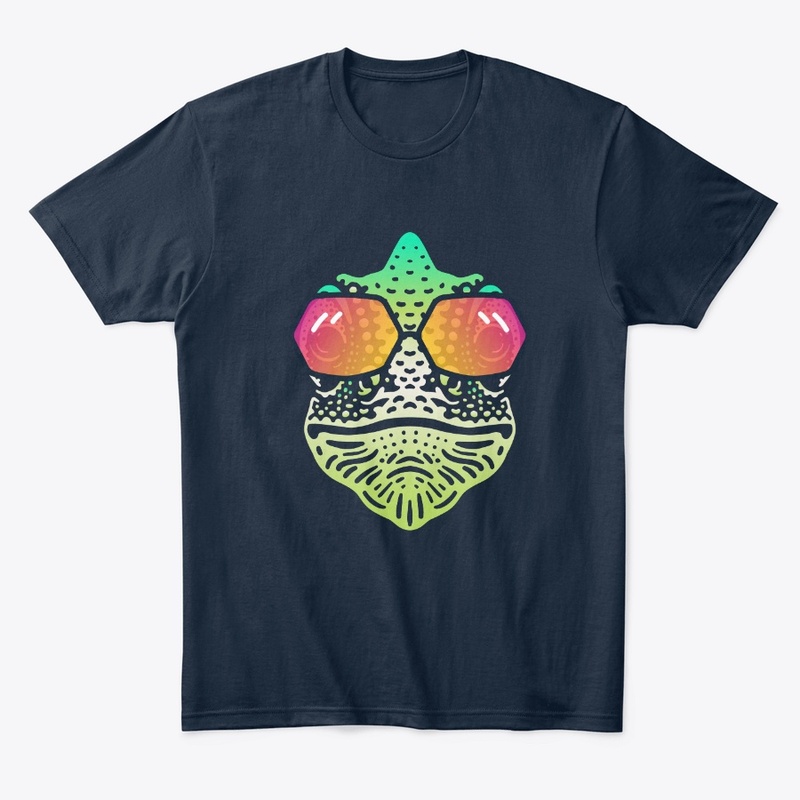 Cute Chameleon in Sunglasses (clr+sg02)
