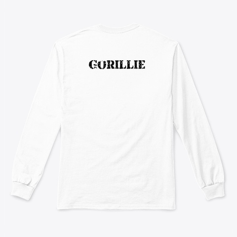 Gorillie Happy White Camiseta Back