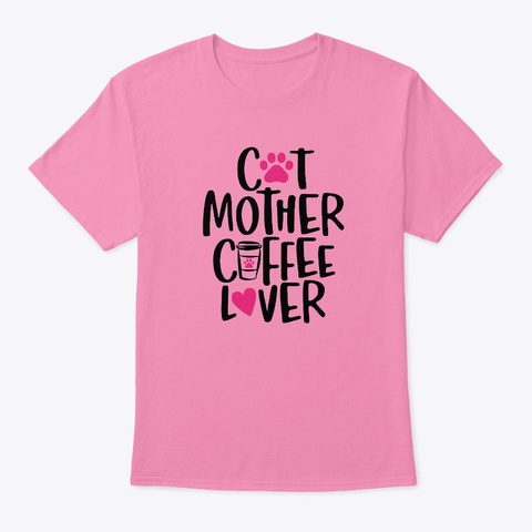 Coffee Lover Collection Pink T-Shirt Front