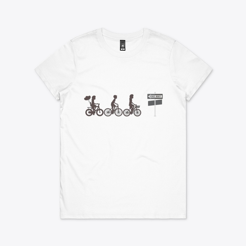 cycling with friends t-shirts