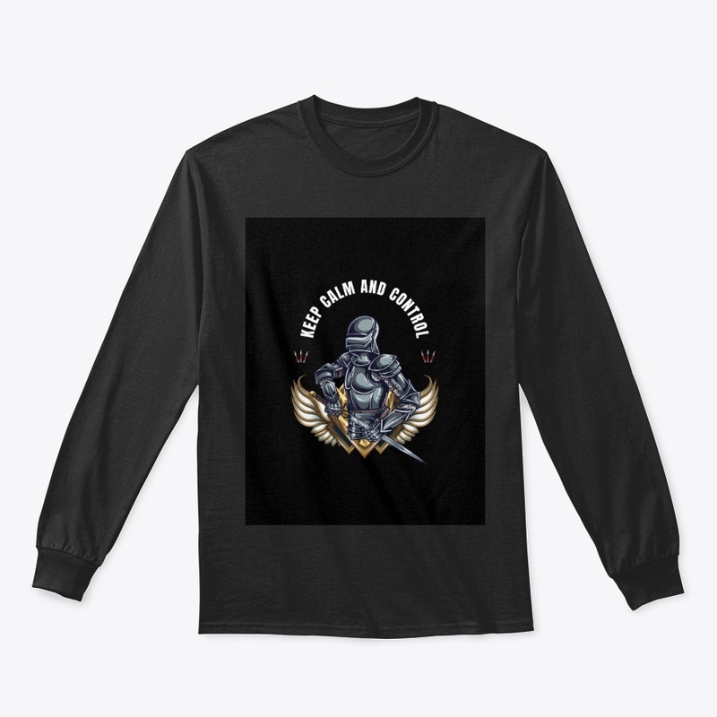 Stay Cool: Keep Calm & Control Black Tee