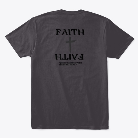 In God We Trust Heathered Charcoal  T-Shirt Back