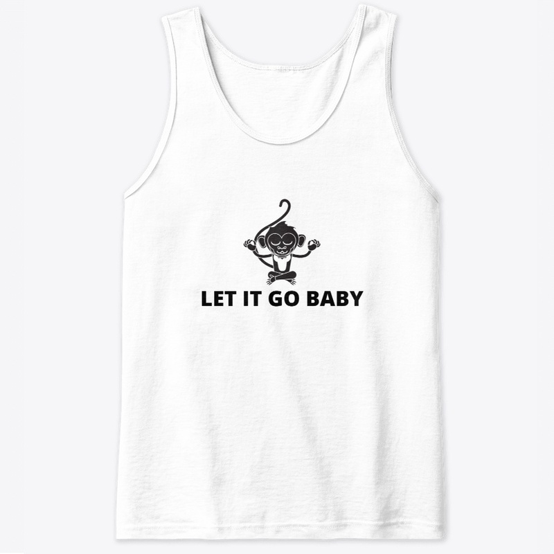 Let it go baby, with a monkey meditating