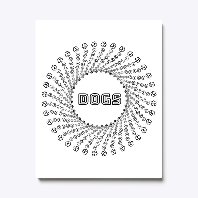 DOGS with Paw Pattern