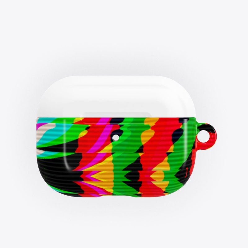 Multicolor Glitch Geometric Patter
