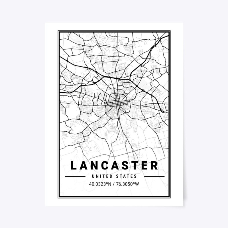 Lancaster Light City Map