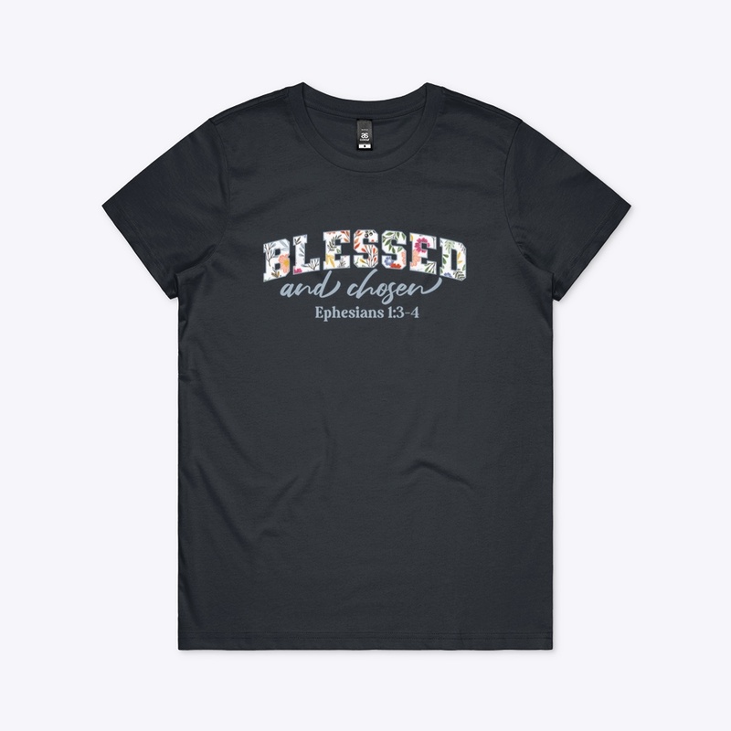 Floral pattern Blessed Christian