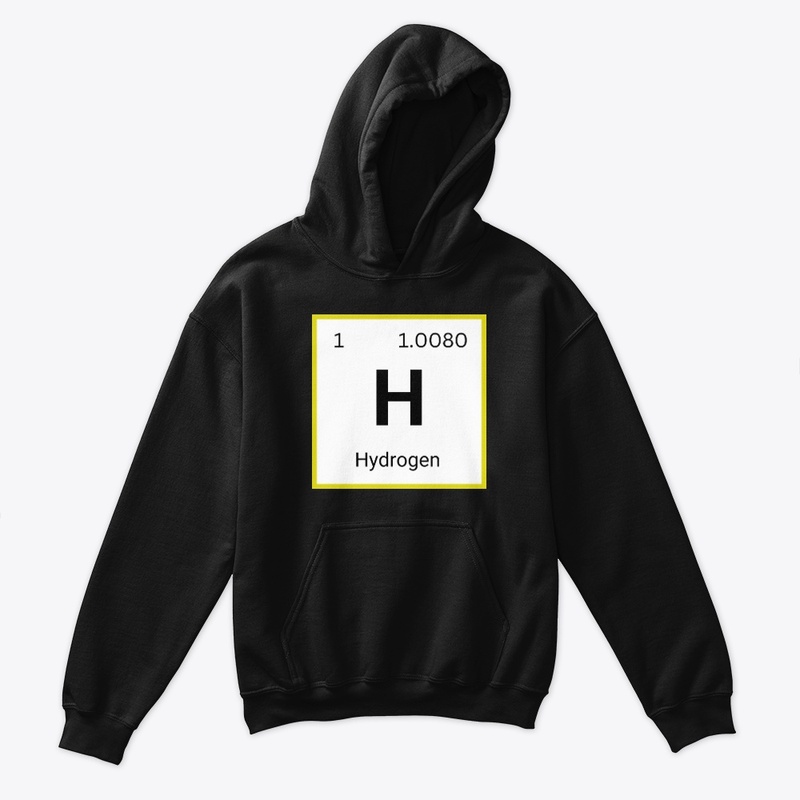 Hydrogen - H - Kids Pullover Hoodie 