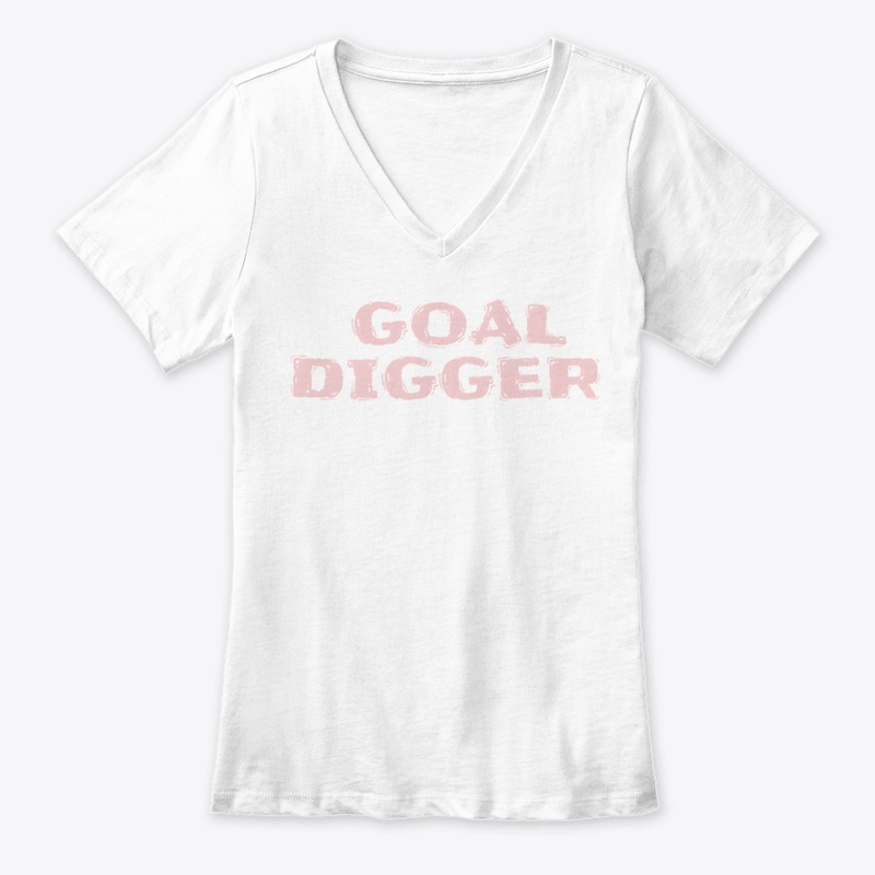 Goal Digger September 2025 - Women's Premium V-Neck Tee - Women's Premium V-Neck Tee - Women's Premium V-Neck Tee - Women's Premium V-Neck Tee