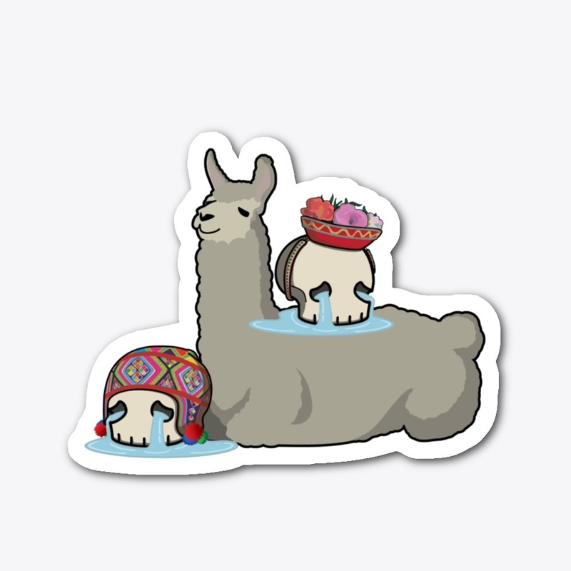 Lonely Llama Boy Hours Sticker