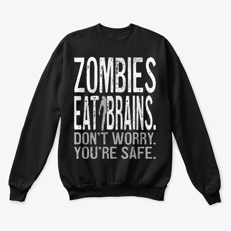 Funny Zombies Eat Brains Halloween T Shi