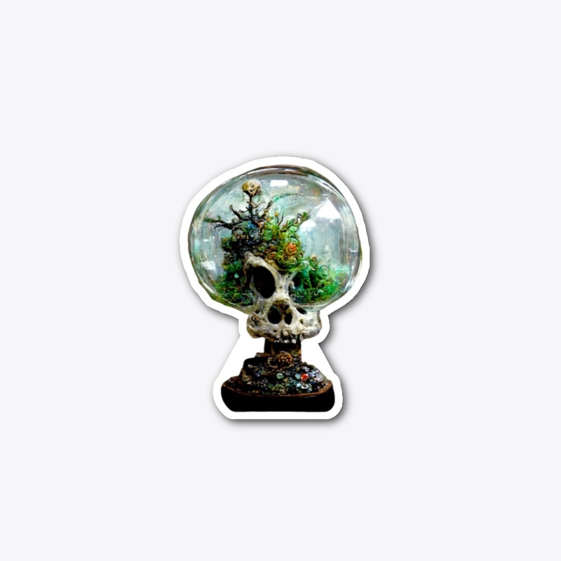 Skull terrarium 