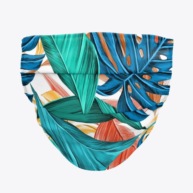 Leaves Tropical Summer Design Face Mask