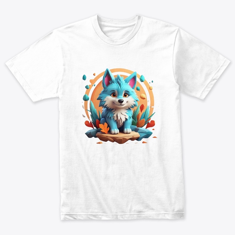  cute cartoon friendly WOLF