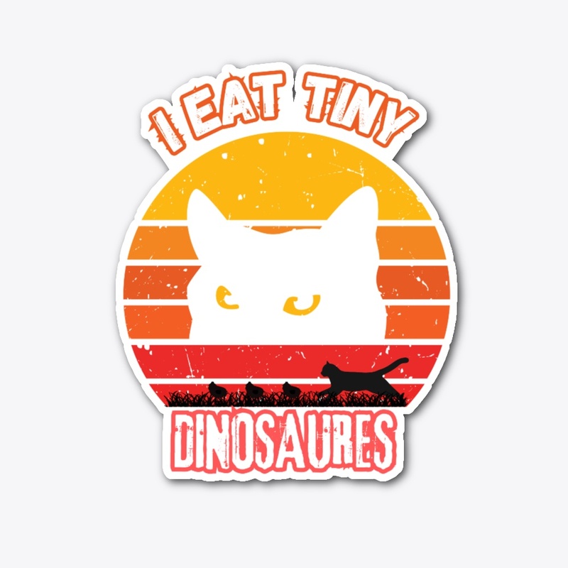 i eat tiny dinosaurs cat lovers tshirt