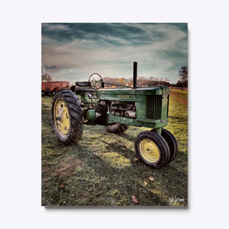 Green Tractor Canvas