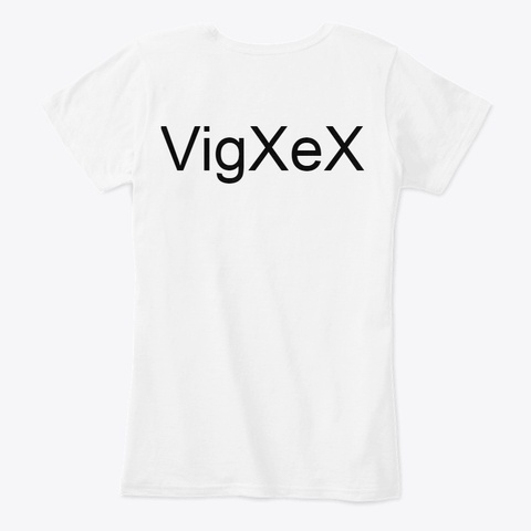 Vig Xe X White T-Shirt Back