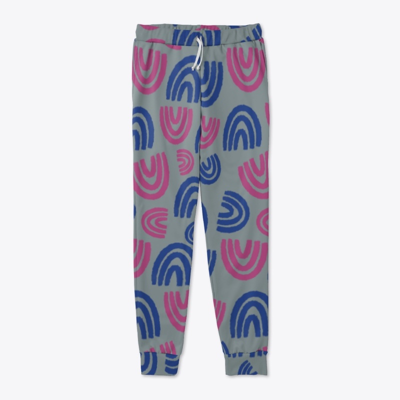 An all over print Vibrant U pattern tee