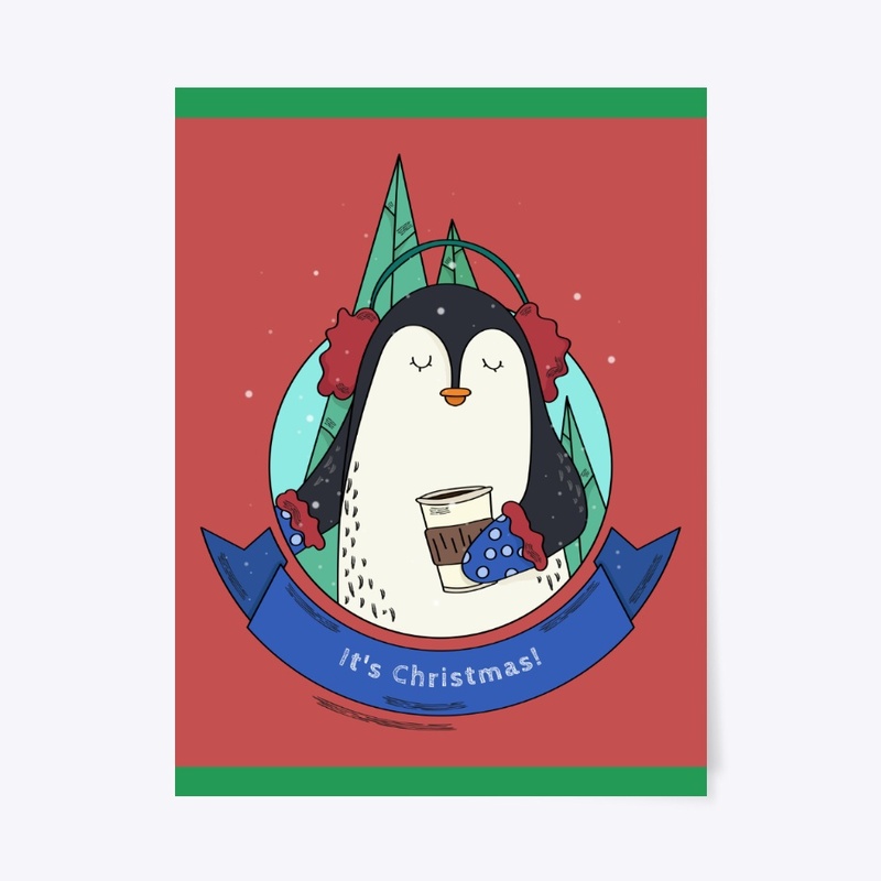 It's Christmas - Vibing Penguin 