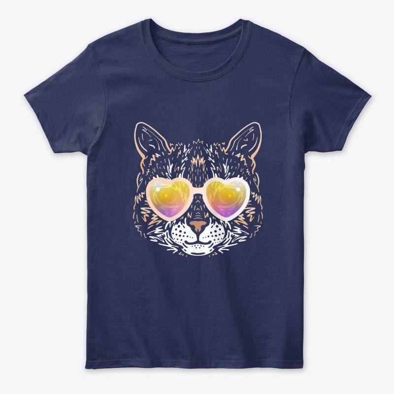Cute Cat in Sunglasses (Colored+sg05)