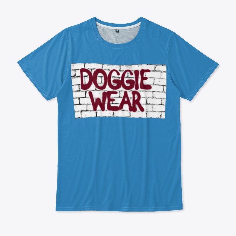 DOGGIE WEAR: Brand Sprayed on Brick Wall