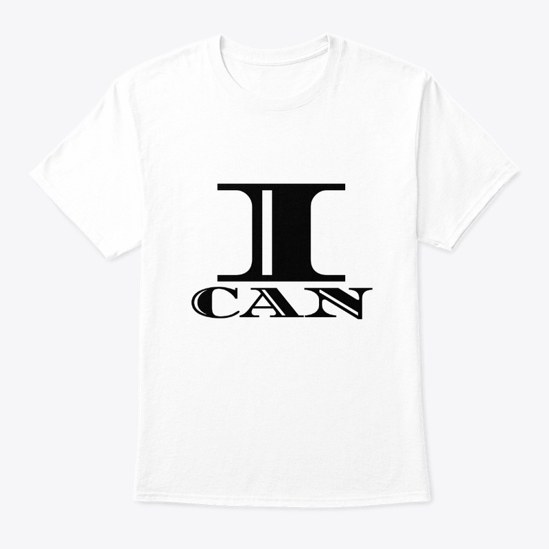 "I CAN" Quote Text Design 
