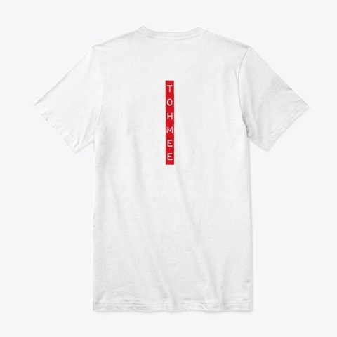 Tm Red Label V Neck White T-Shirt Back