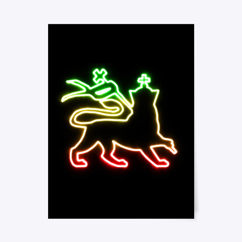 Lion of judah bright outline
