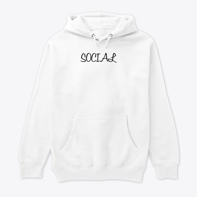 'Social' t-shirt and hoddie customised 