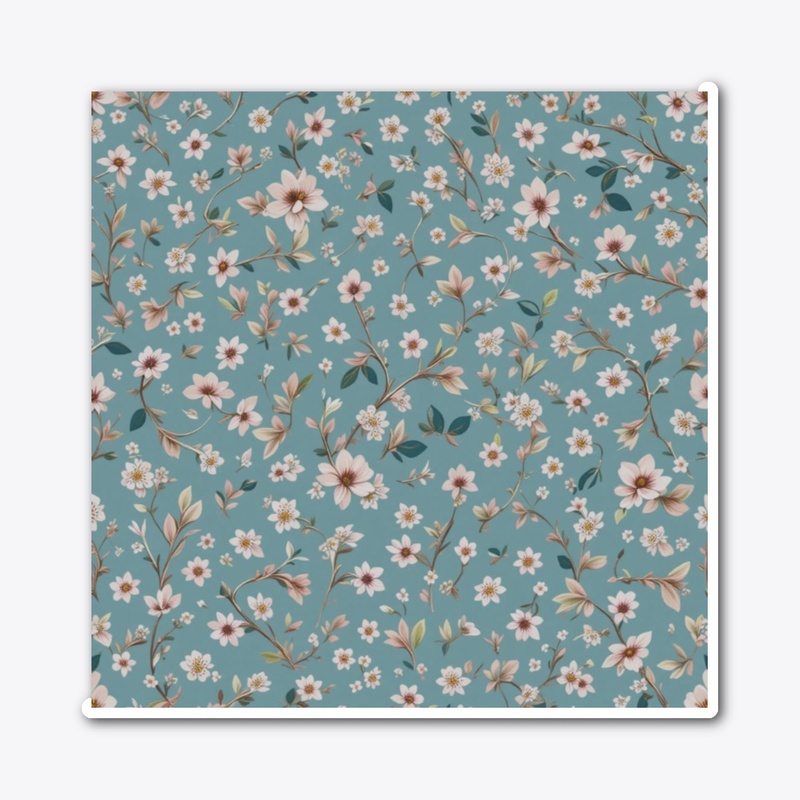 Pastel flower_blue