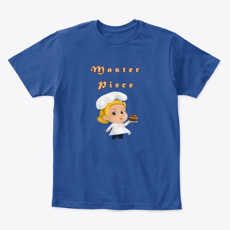 Master piece cake chef cartoon